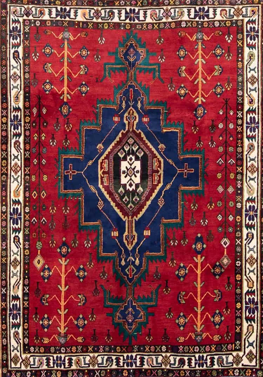 3' 5" x 5' 10" Balouch Wool Tribal Authentic Persian Rug